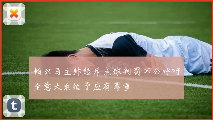 帕尔马主帅怒斥点球判罚不公呼吁全意大利给予应有尊重